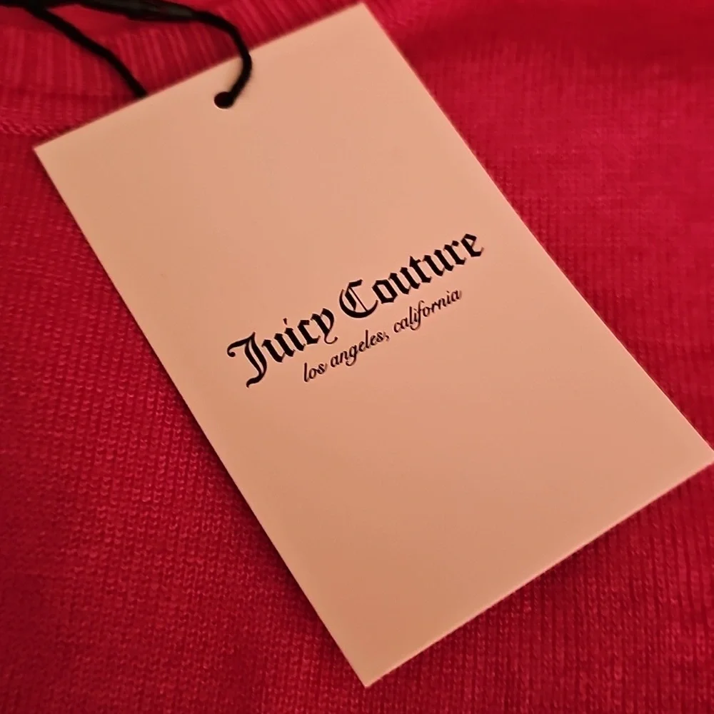 Juicy Couture Pink Sweater Size L NWT - Picture 4 of 6